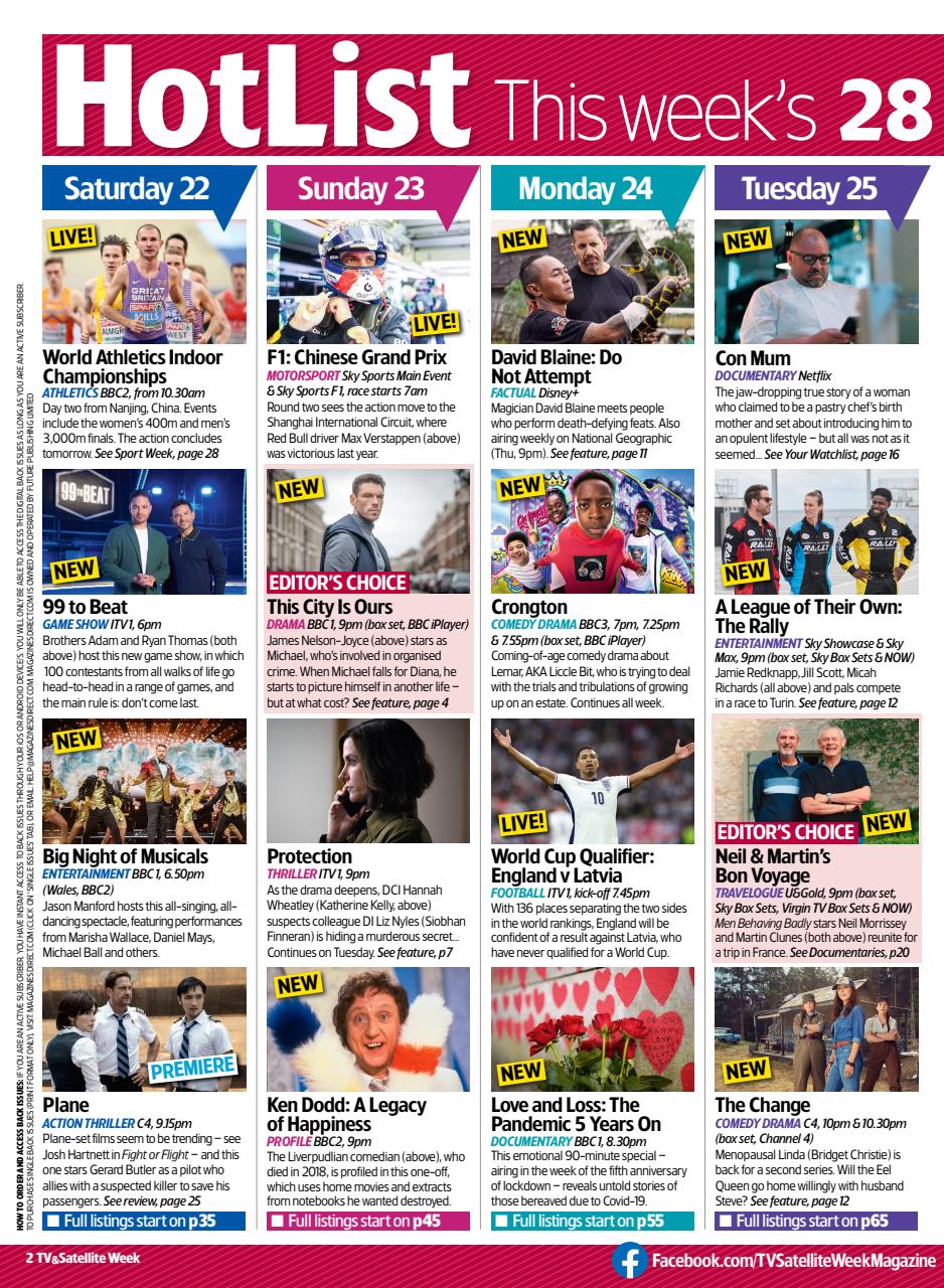 TV & Satellite Week Preview Pages
