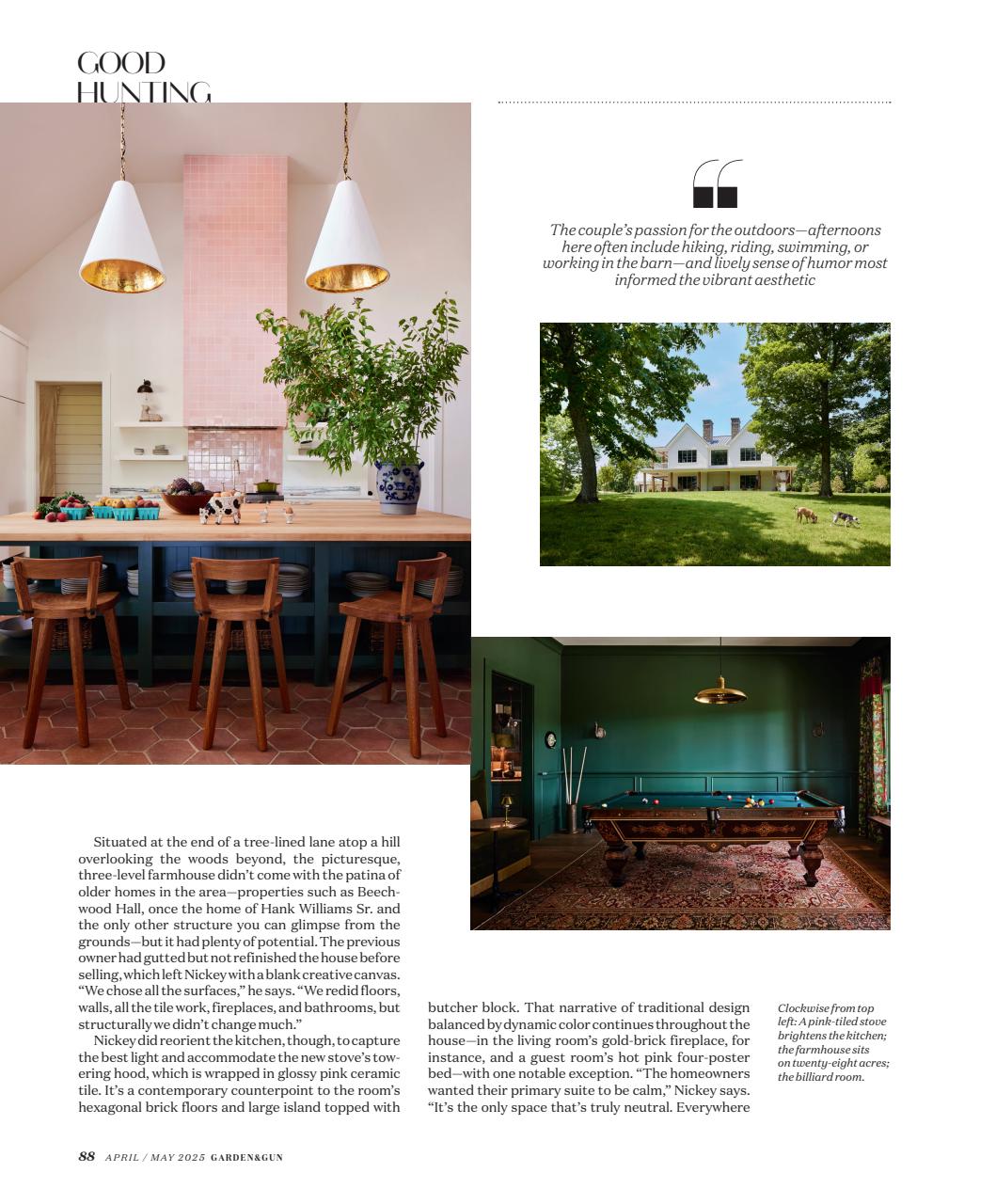 Garden and Gun Magazine Preview Pages