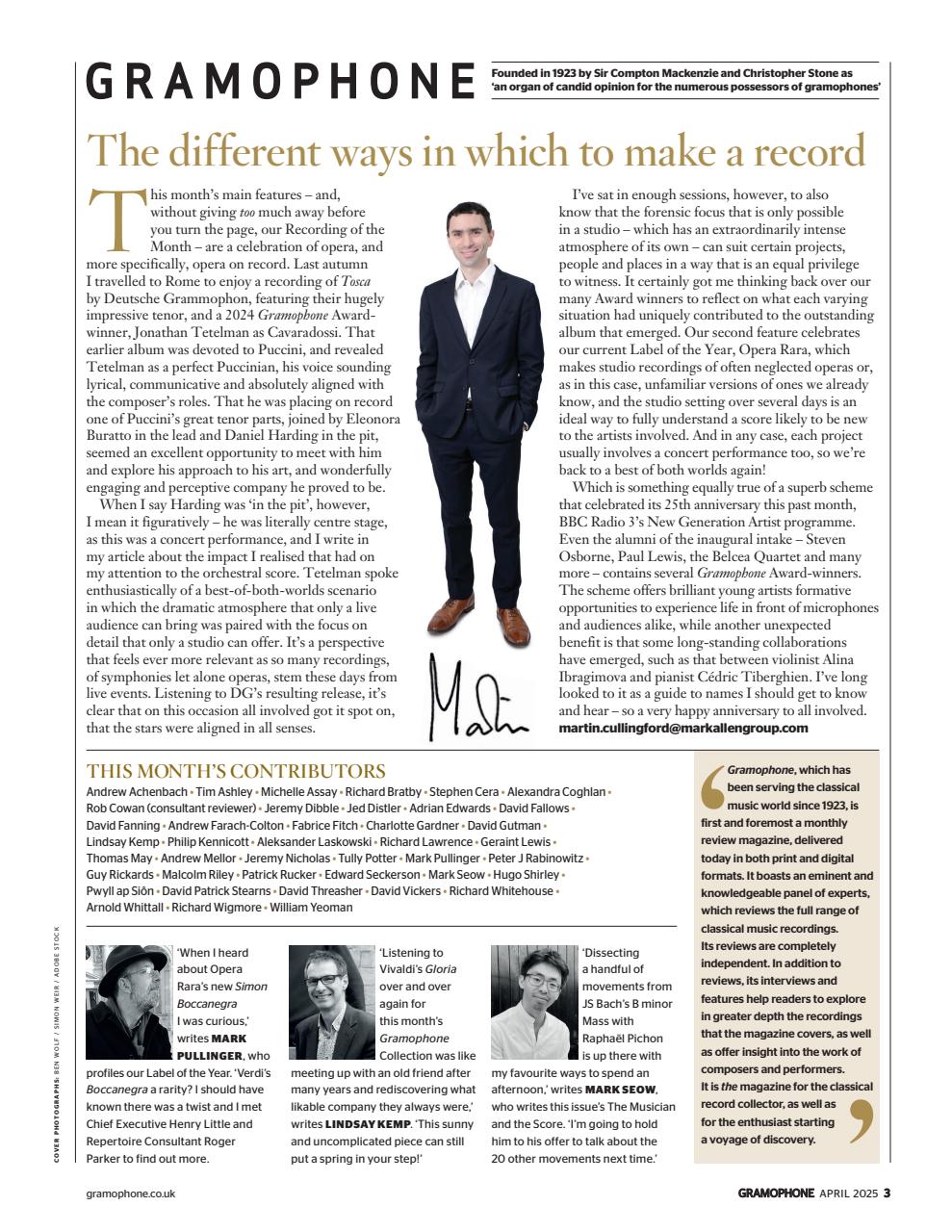 Gramophone Preview Pages