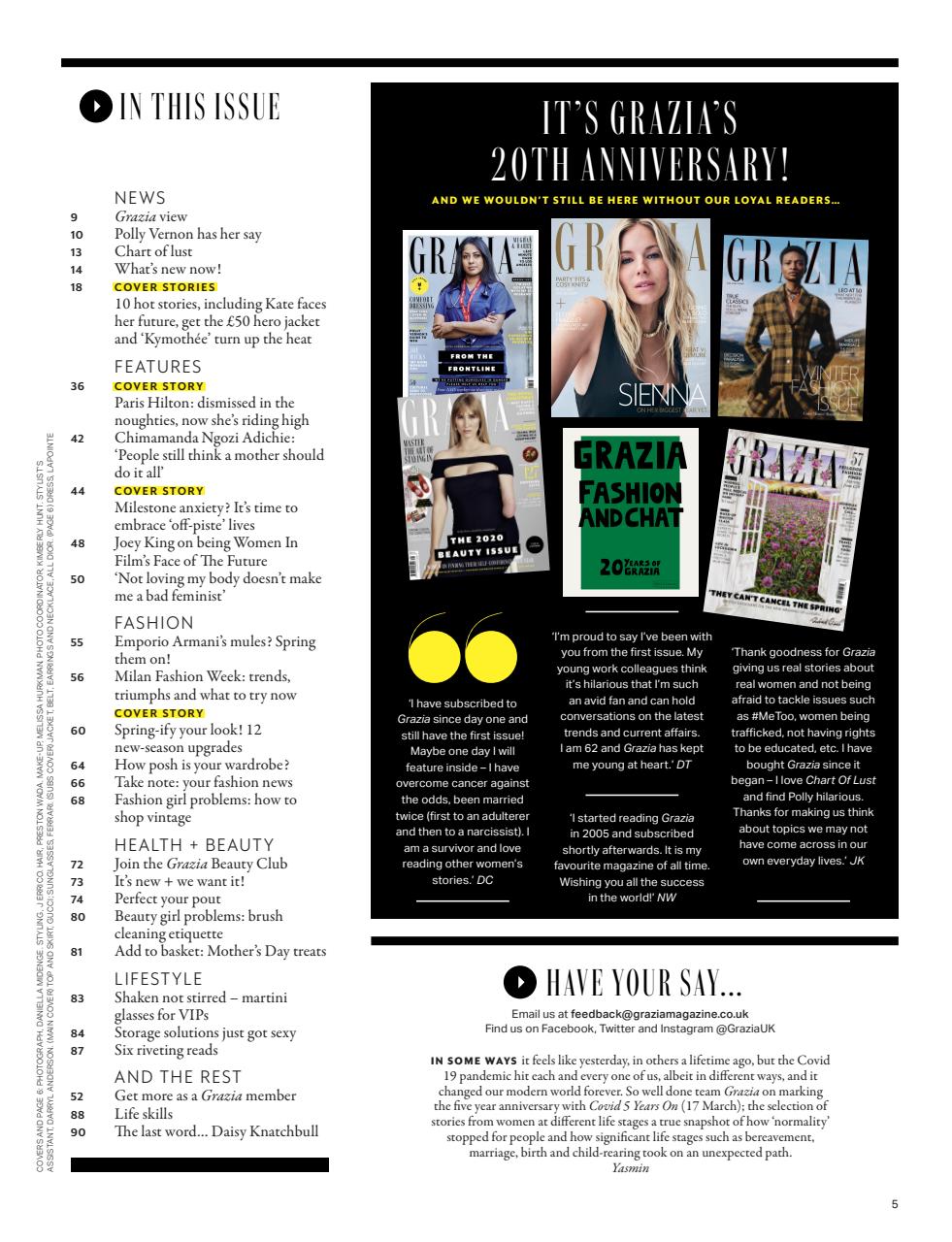 Grazia Preview Pages