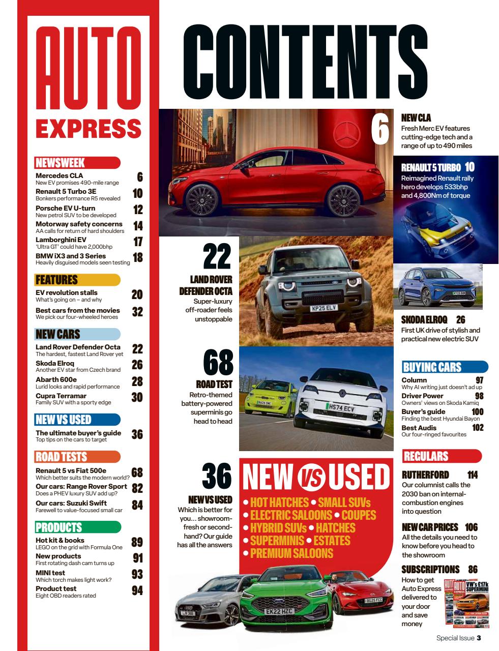 Auto Express Preview Pages