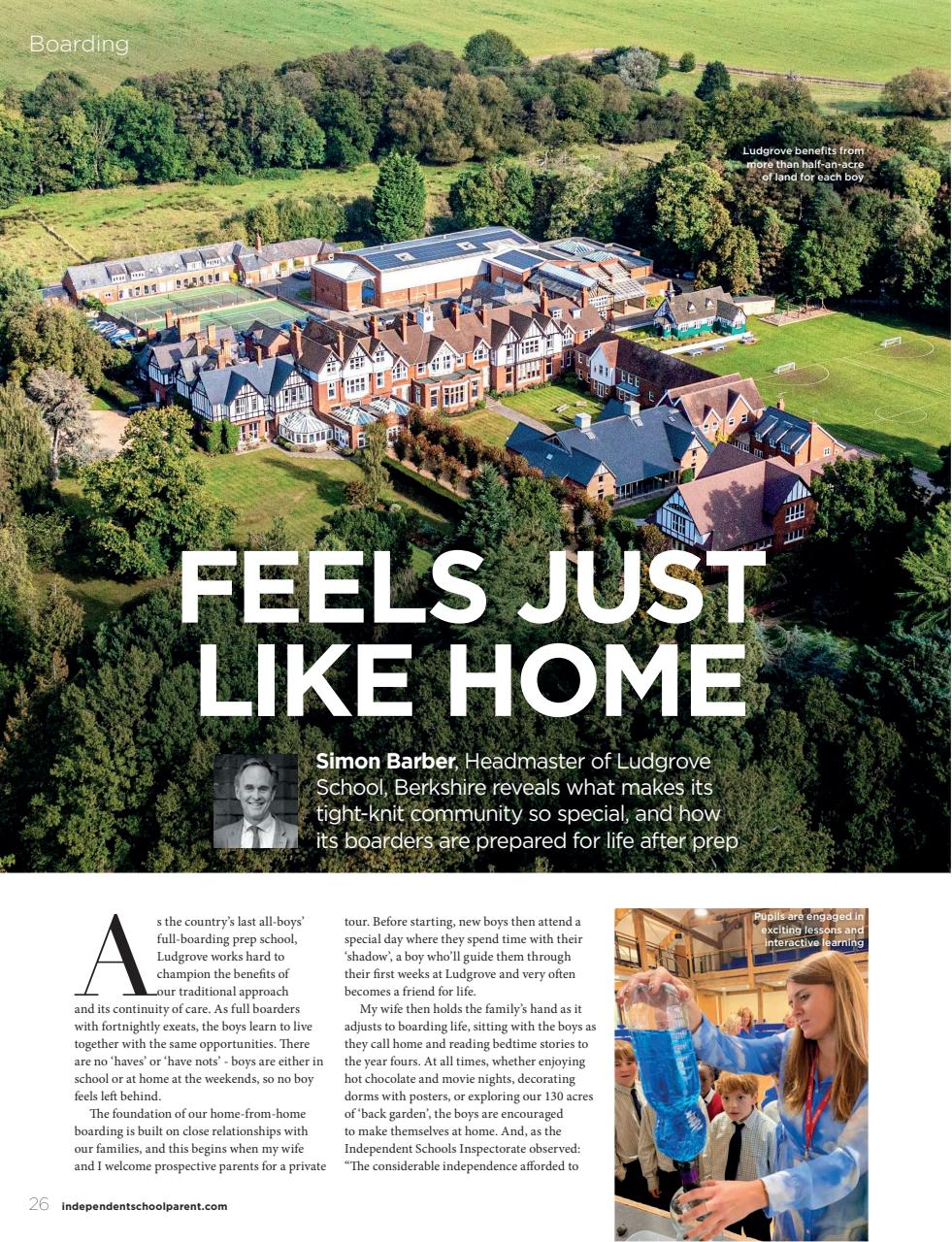 Independent School Parent Preview Pages