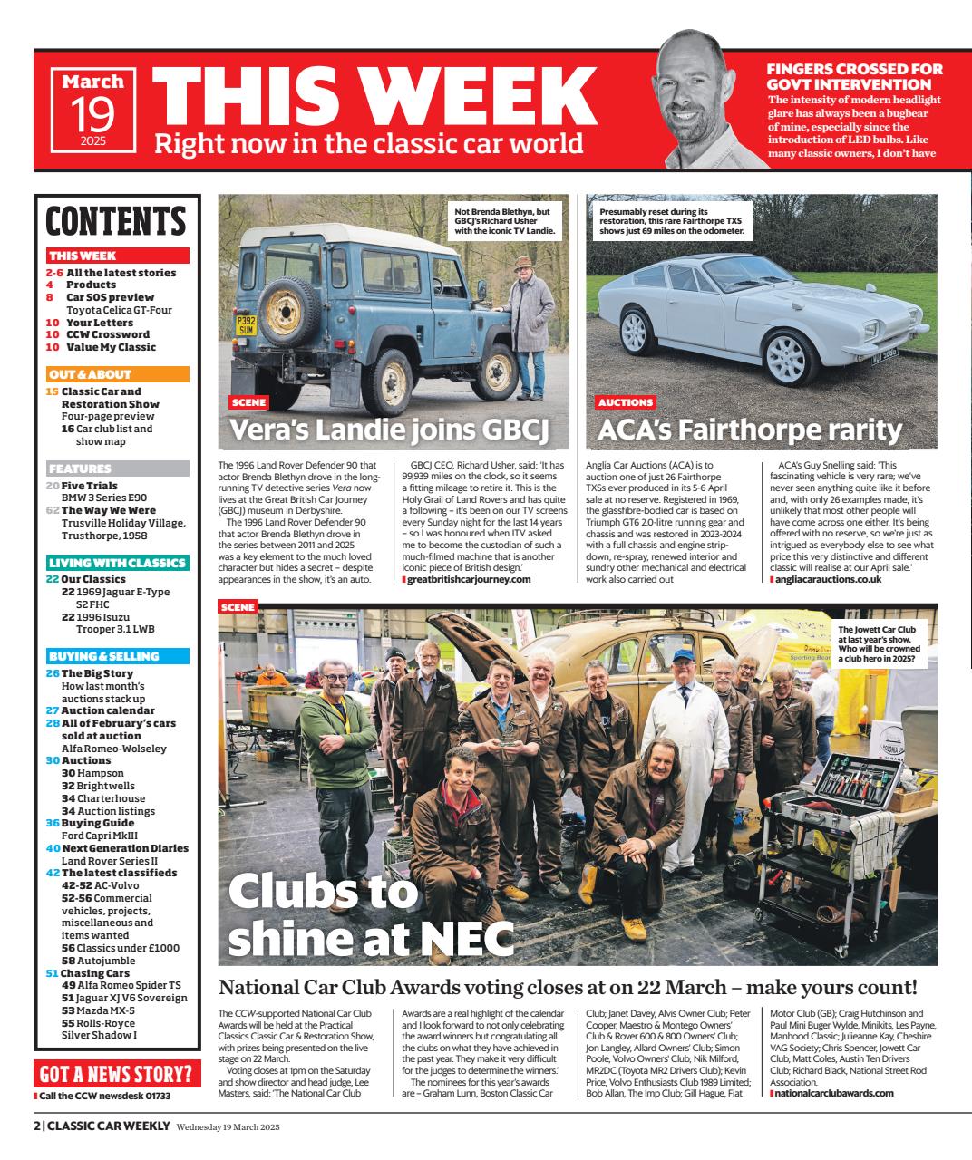 Classic Car Weekly Preview Pages