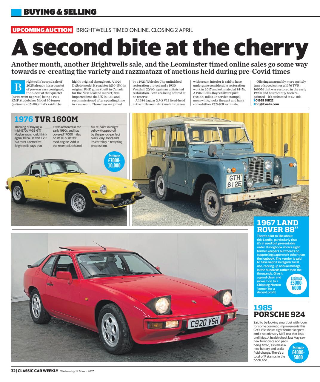 Classic Car Weekly Preview Pages