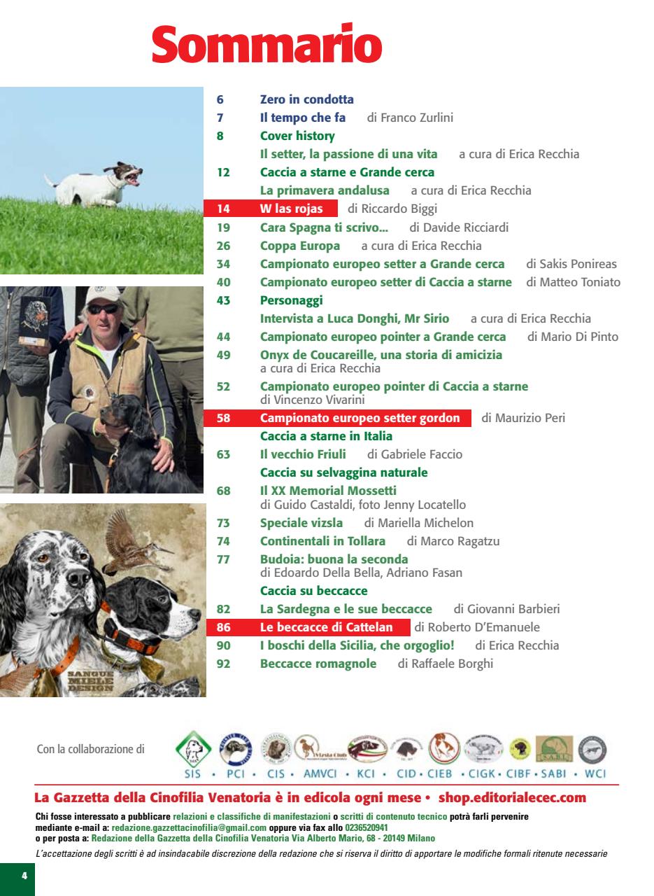 La Gazzetta Della Cinofilia Venatoria Preview Pages