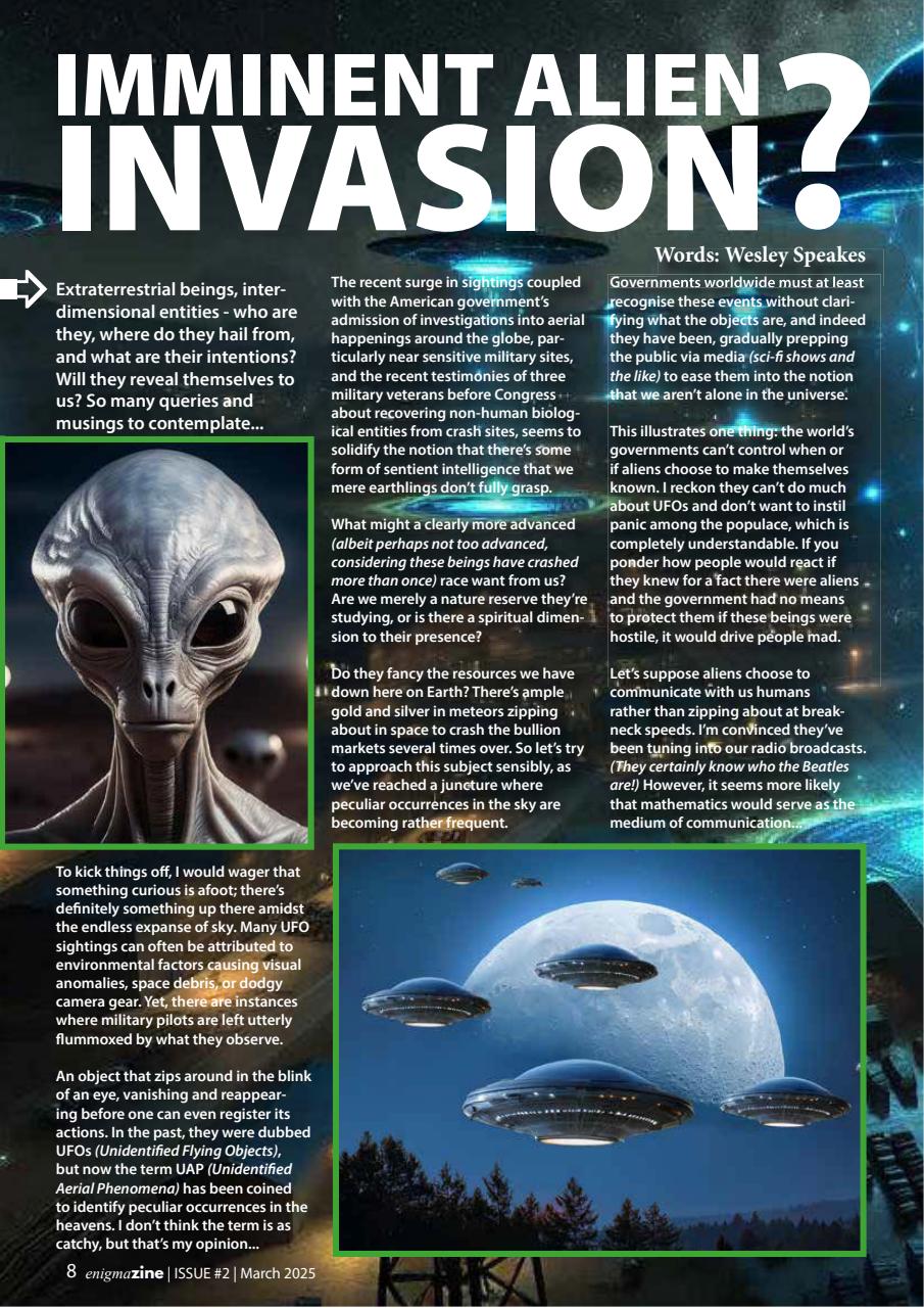 Enigmazine Preview Pages