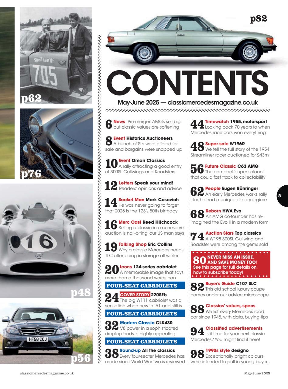 Classic Mercedes Preview Pages