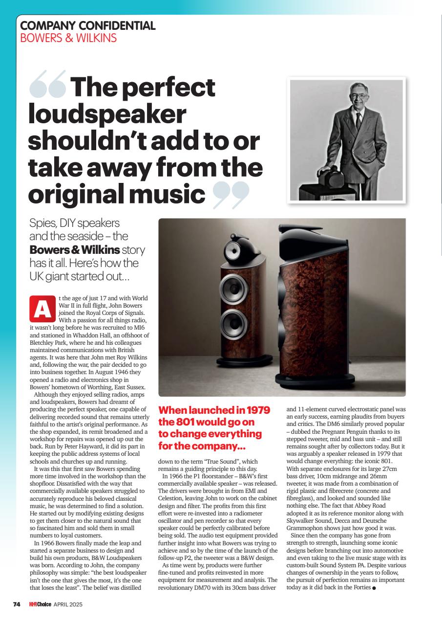 Hi-Fi Choice Preview Pages