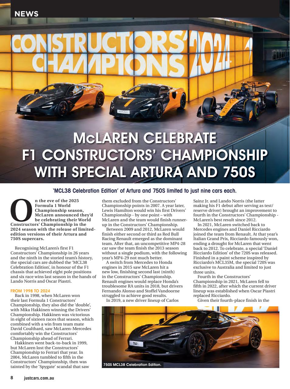 JUST CARS Preview Pages