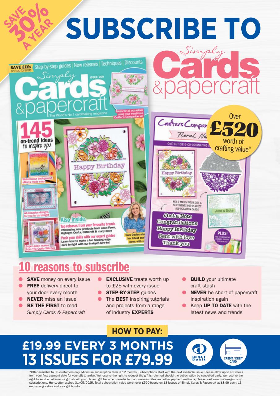 Simply Cards & Papercraft Preview Pages