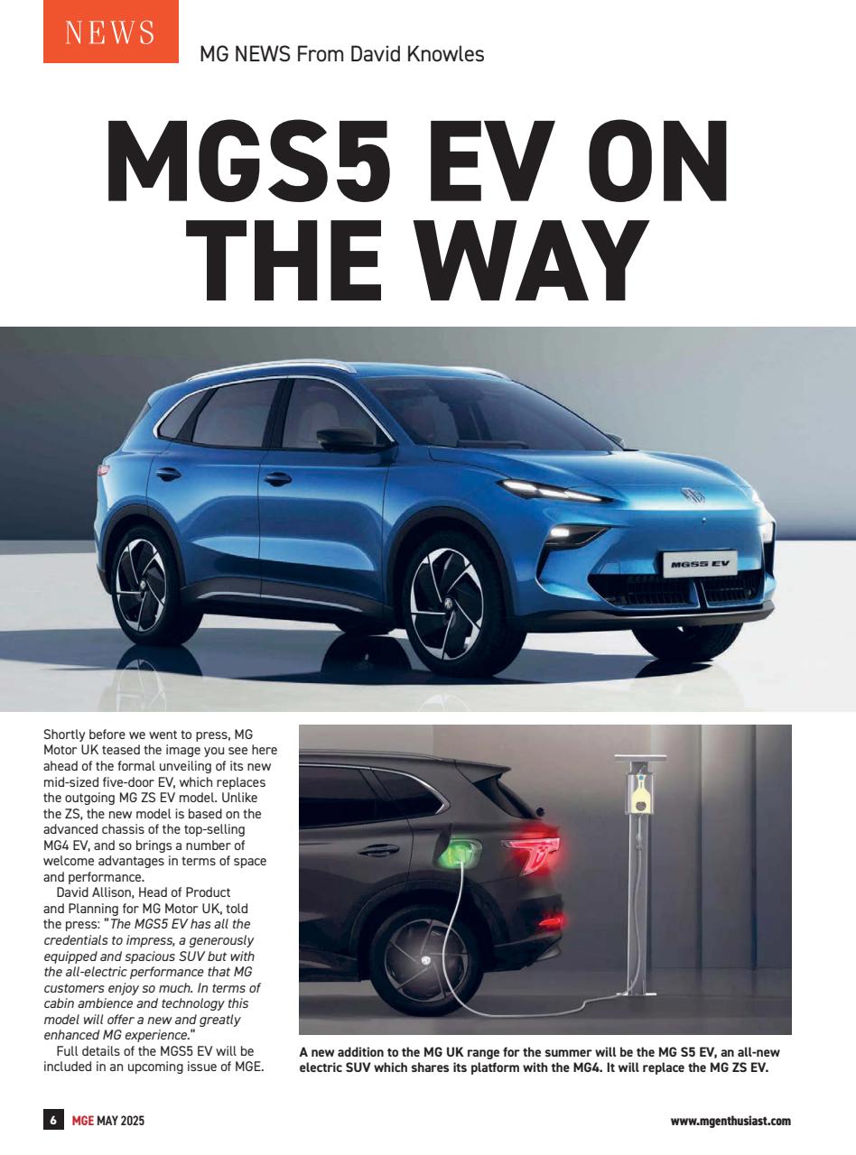 MG Enthusiast Preview Pages