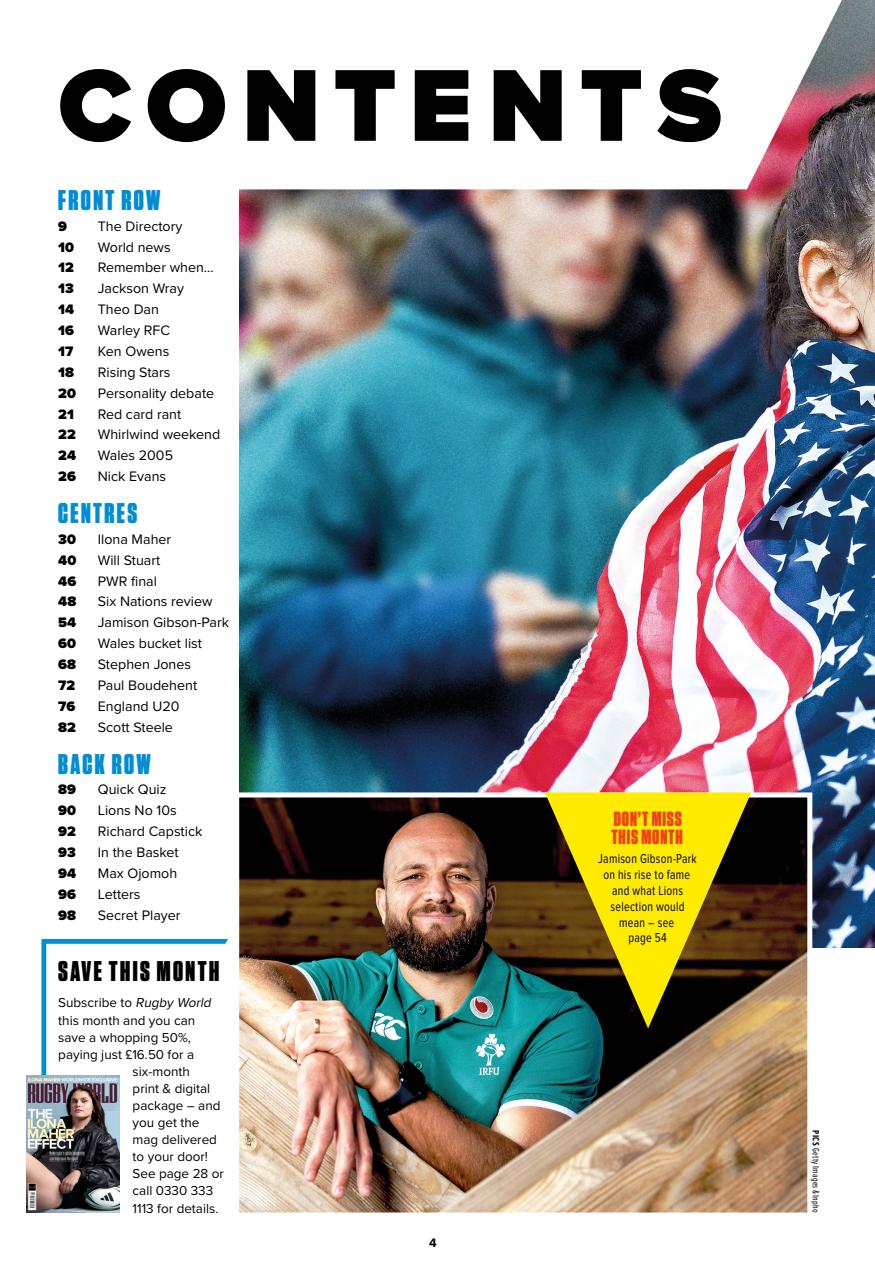 Rugby World Preview Pages