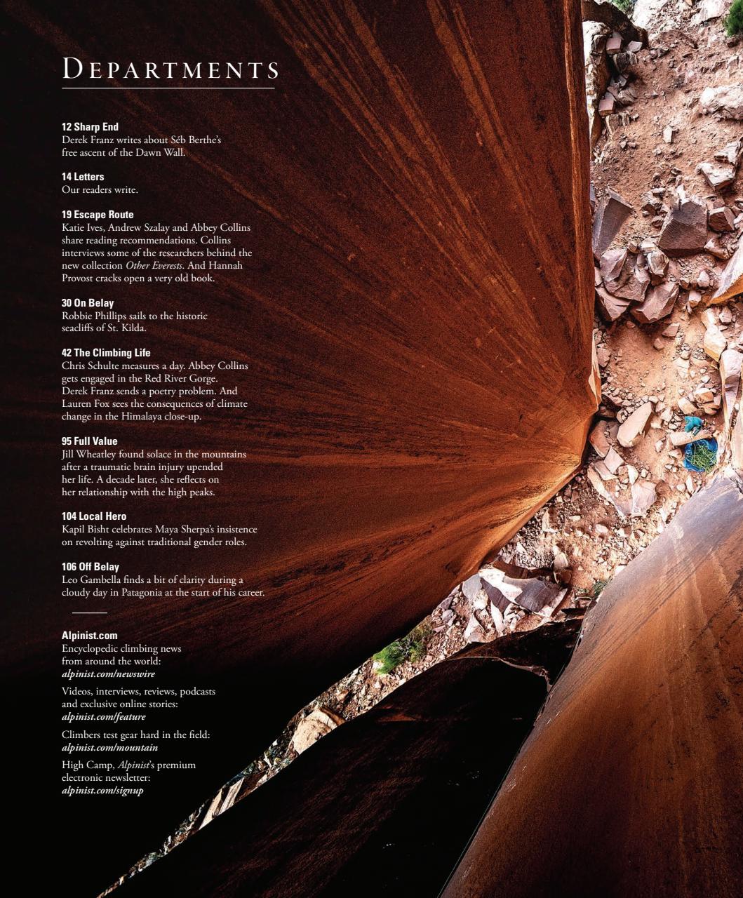 Alpinist Preview Pages