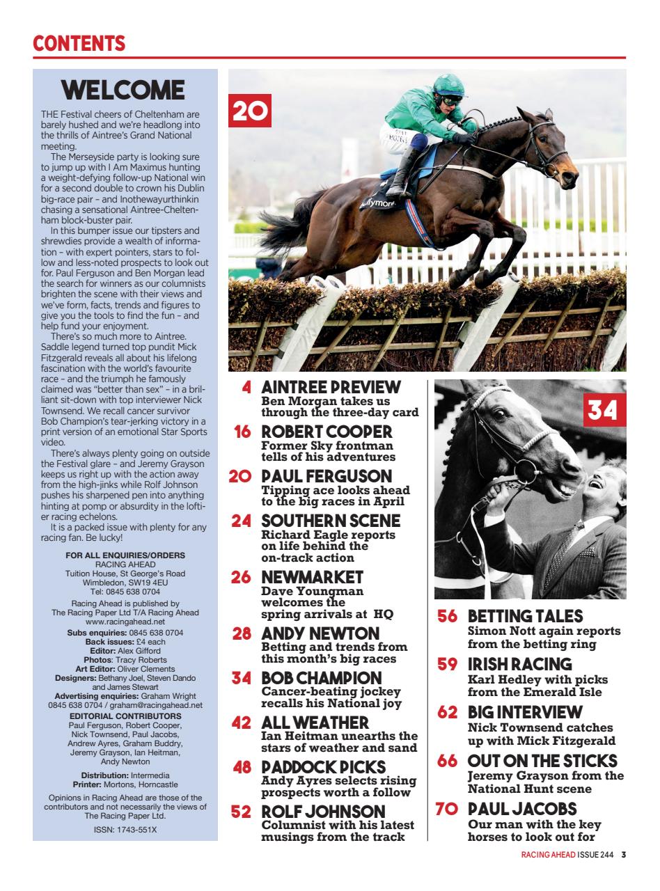 Racing Ahead Preview Pages