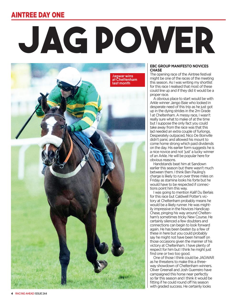 Racing Ahead Preview Pages