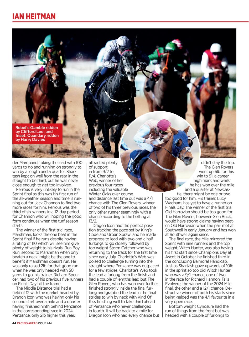 Racing Ahead Preview Pages
