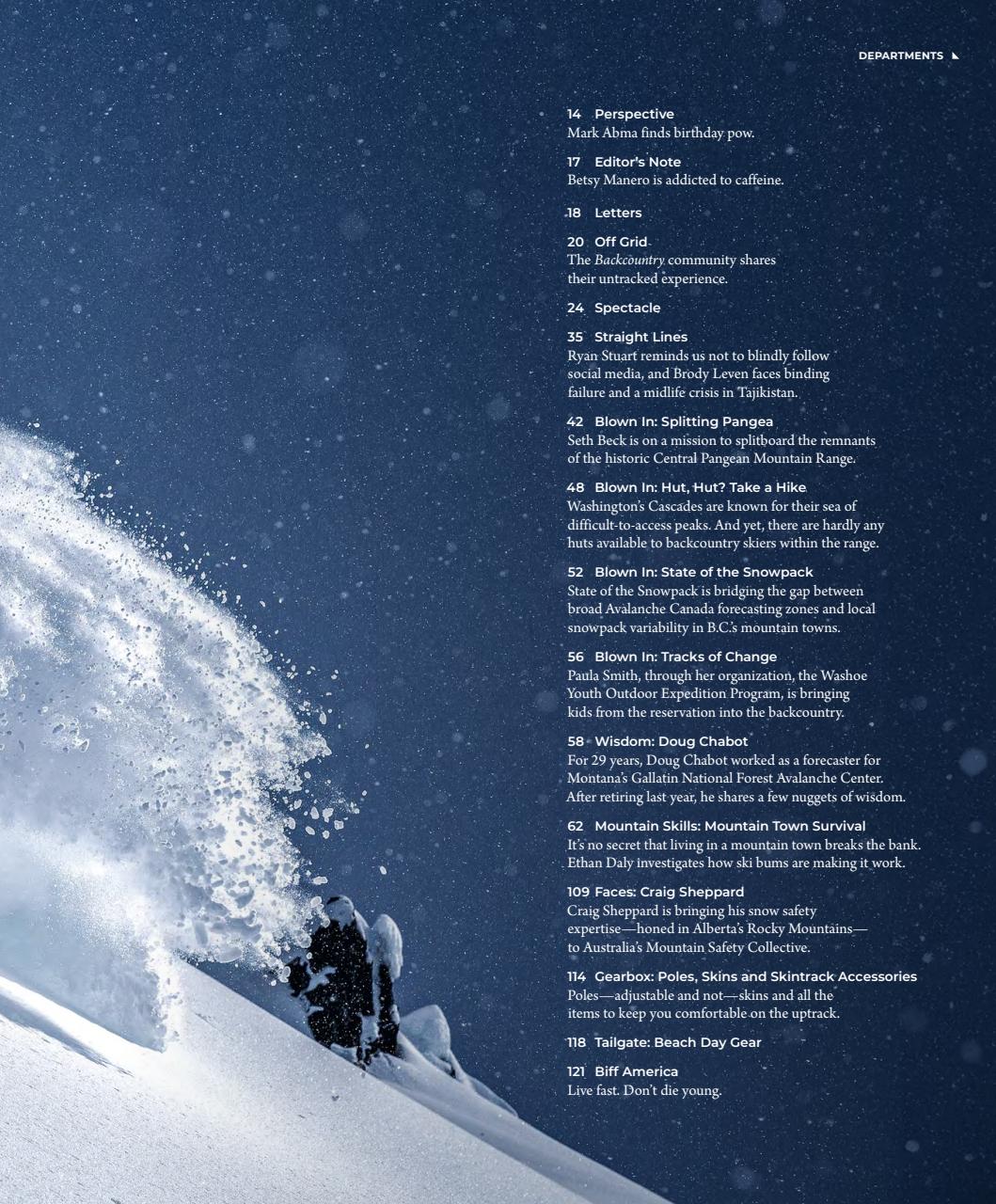 Backcountry Preview Pages