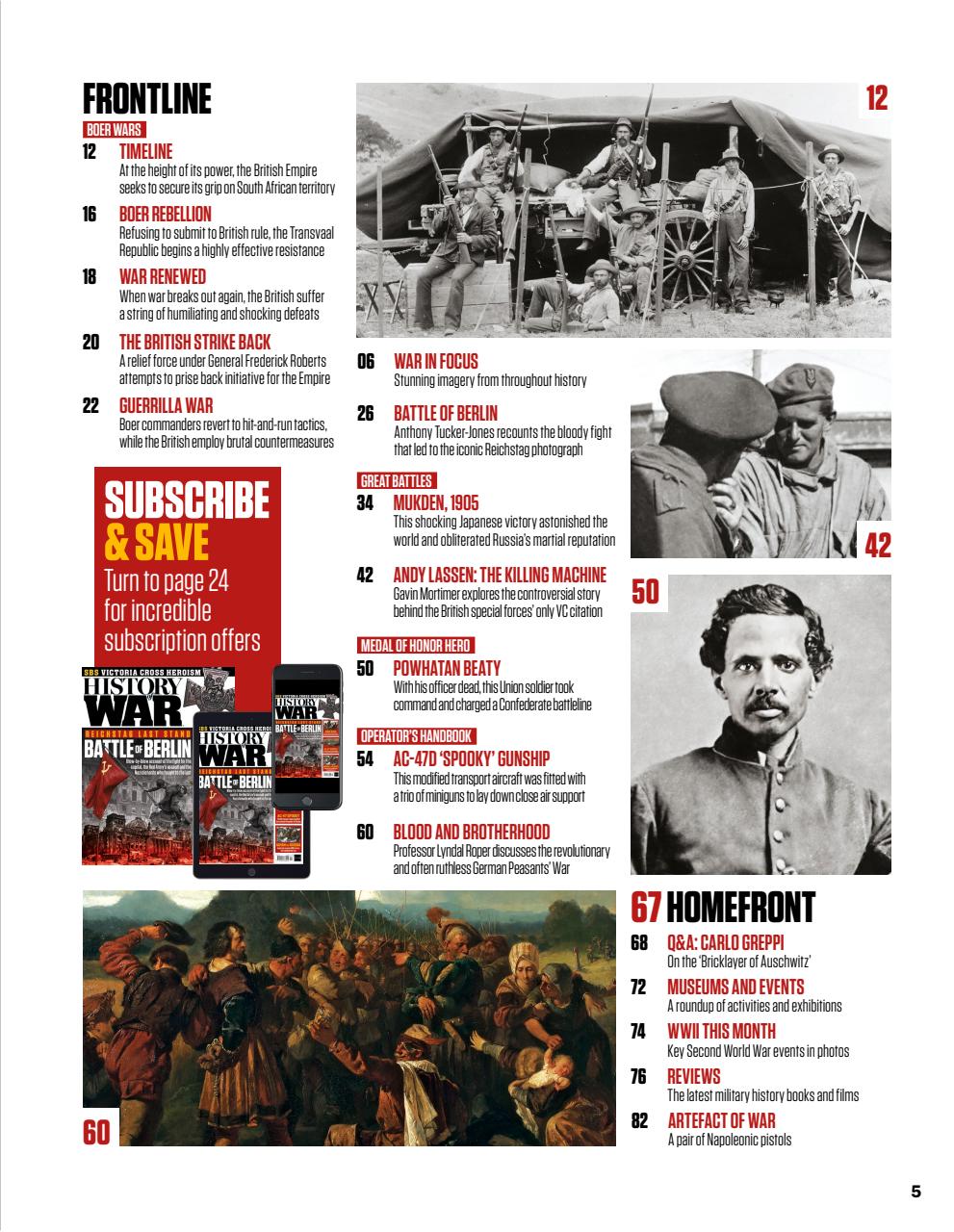 History of War Preview Pages