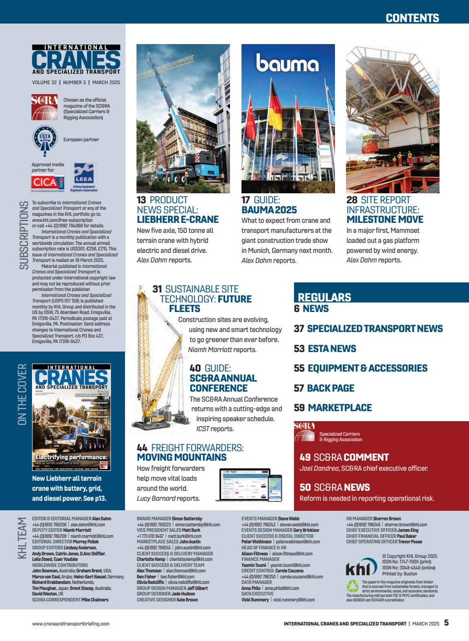 Int. Cranes and Specialized Transp Preview Pages