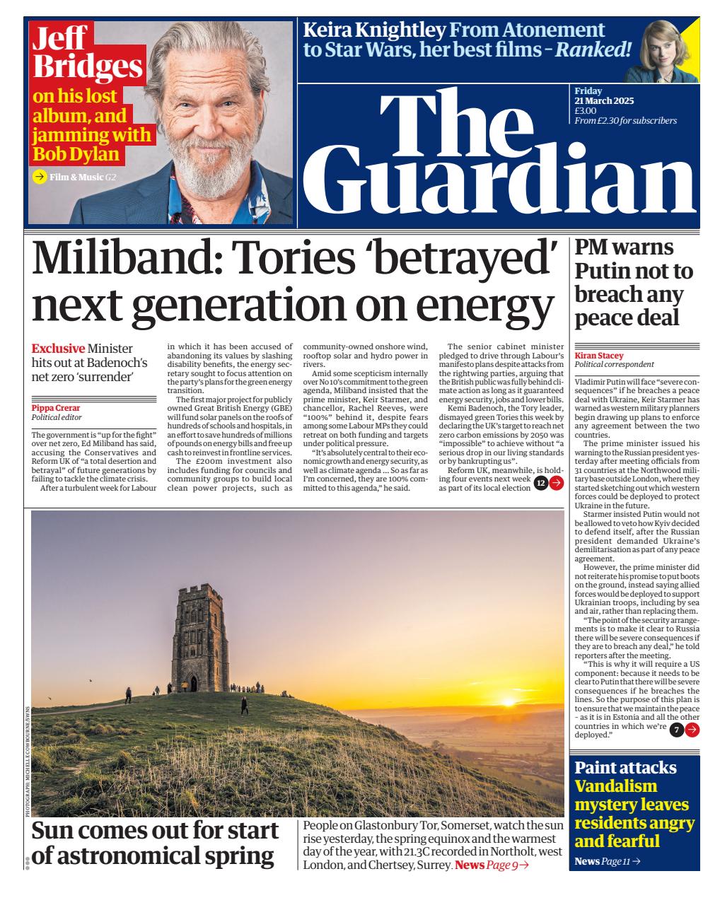 The Guardian Newspaper Preview Pages