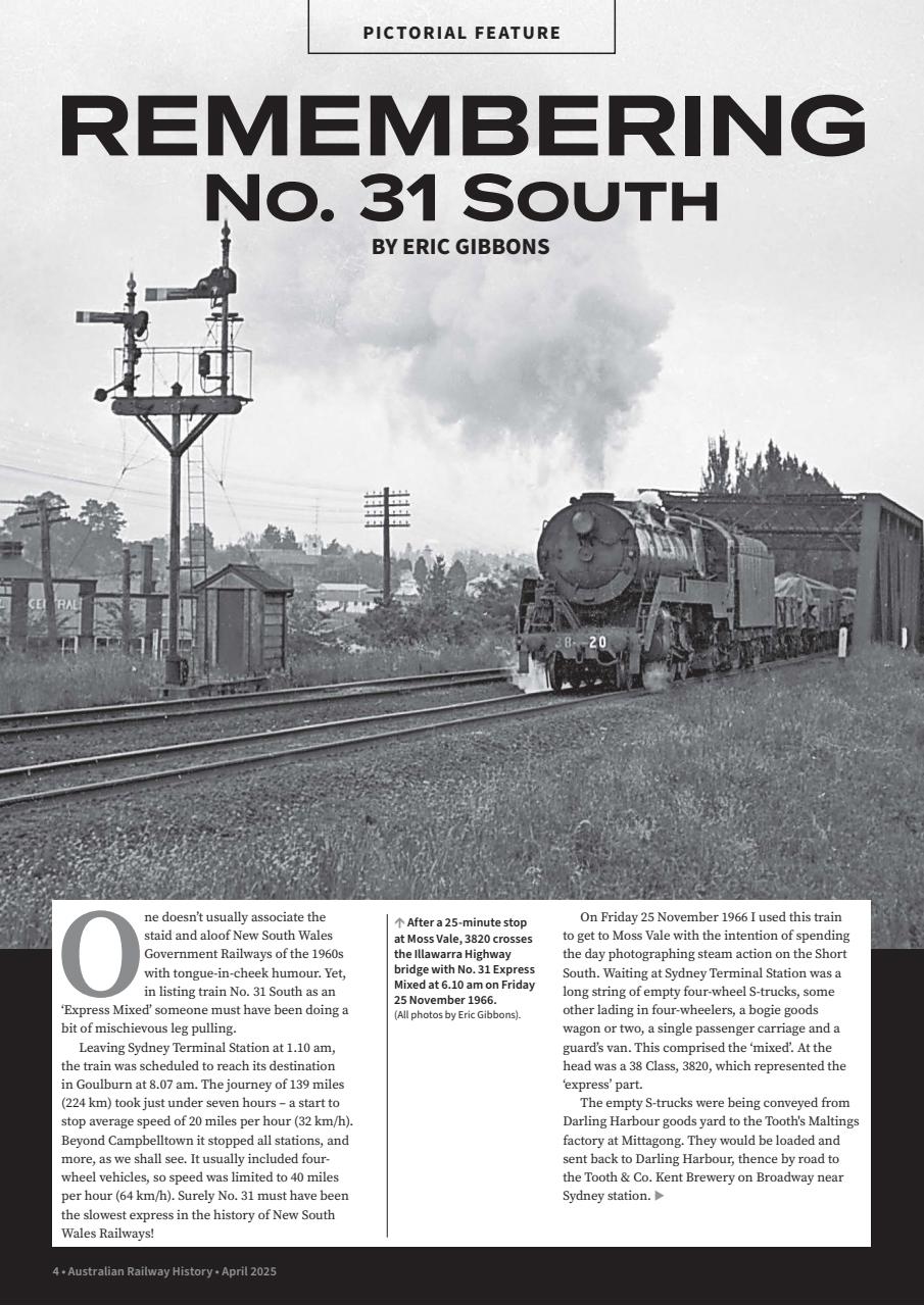Australian Railway History Preview Pages