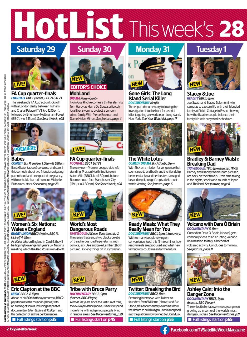 TV & Satellite Week Preview Pages