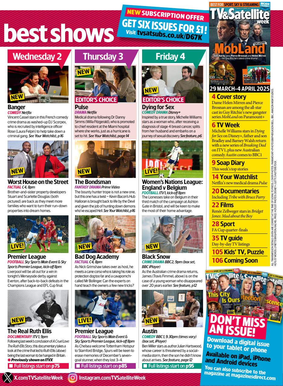 TV & Satellite Week Preview Pages