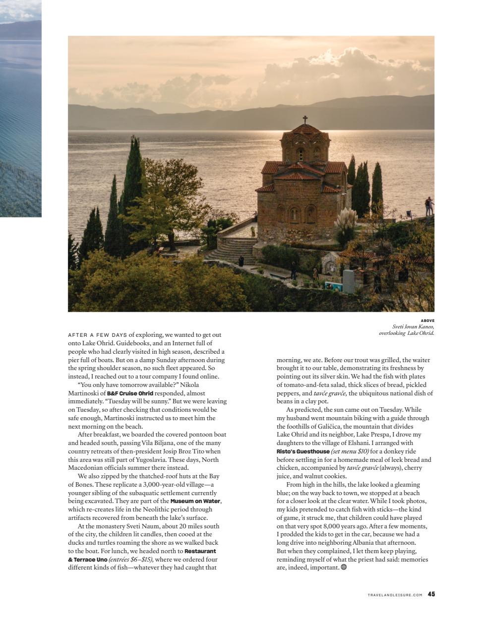 Travel + Leisure Preview Pages
