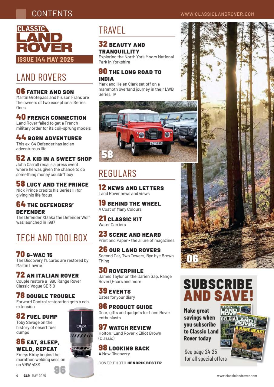 Classic Land Rover Magazine Preview Pages