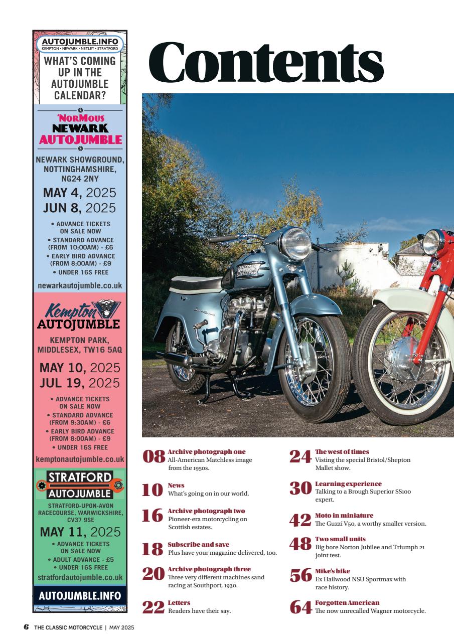 The Classic MotorCycle Preview Pages