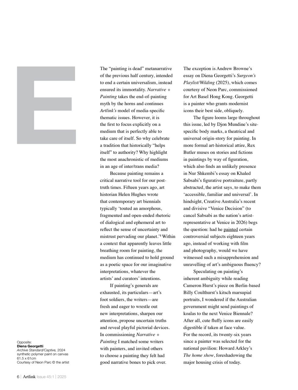 Artlink Magazine Preview Pages