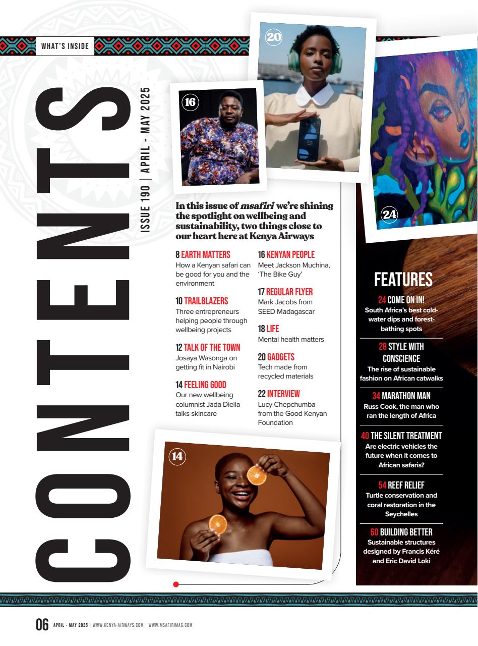 MSAFIRI – Kenya Airways Inflight Preview Pages