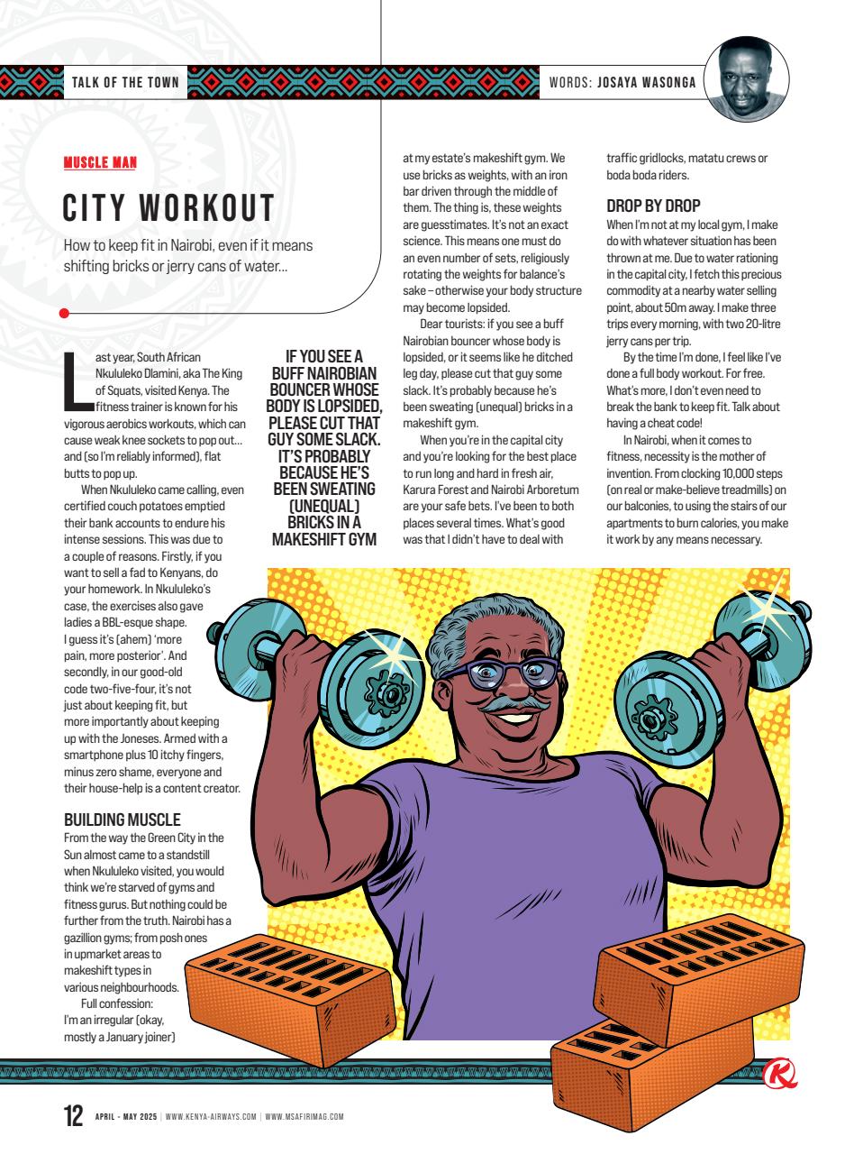 MSAFIRI – Kenya Airways Inflight Preview Pages