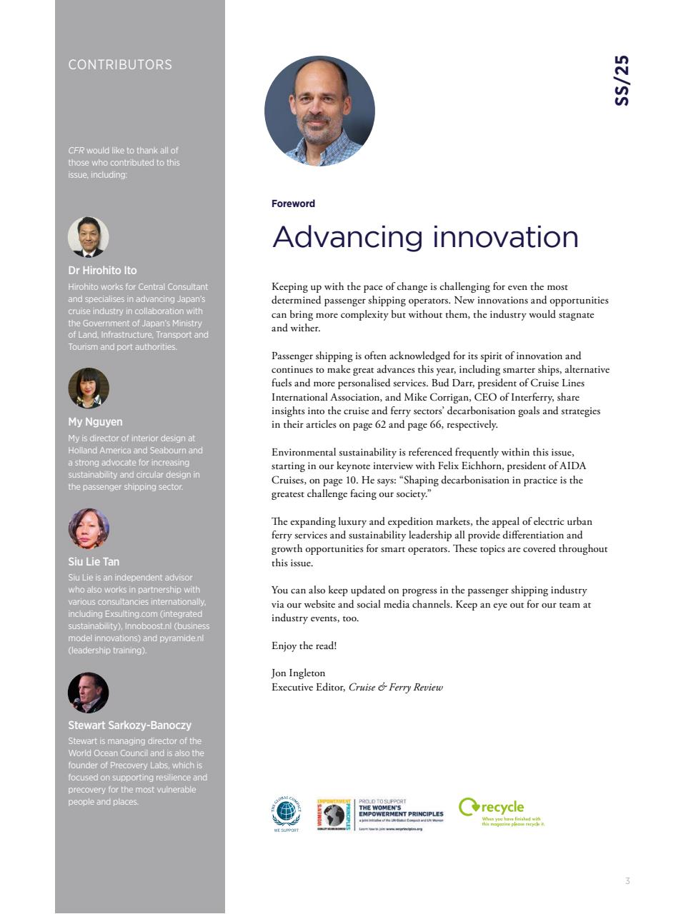 Cruise & Ferry Preview Pages