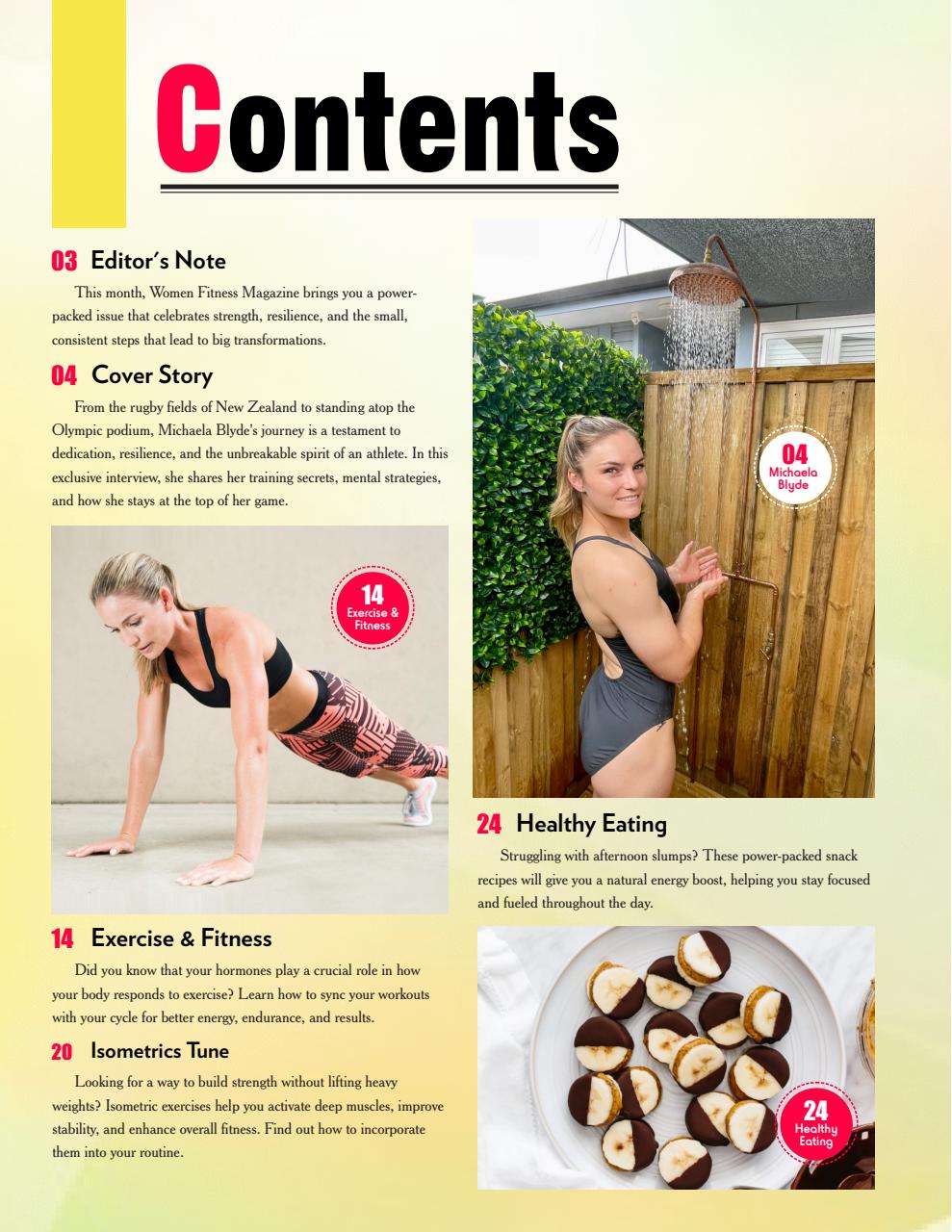 Women Fitness Preview Pages