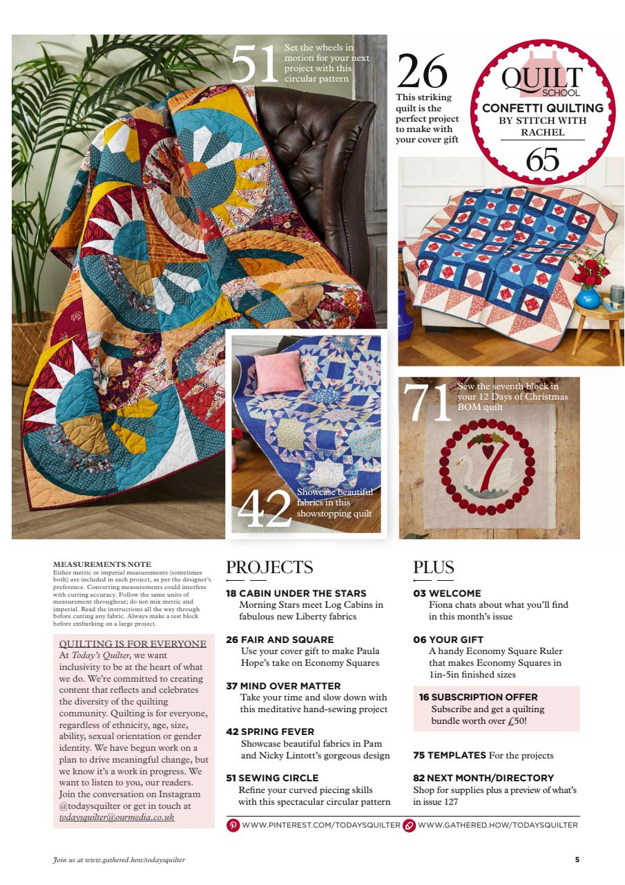 Today’s Quilter Preview Pages