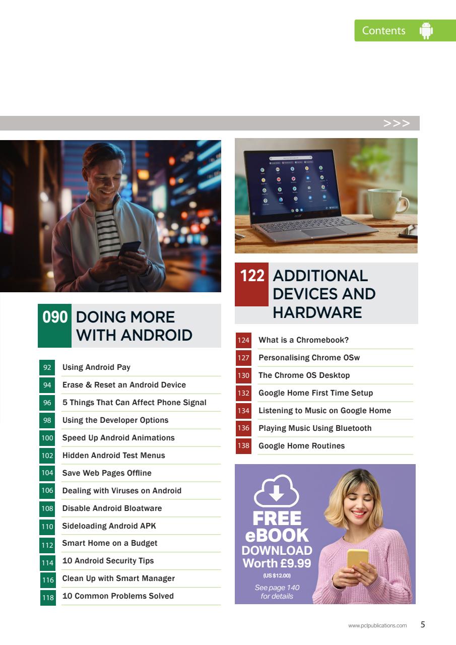 Android Smartphones & Tablets The Complete Manual Preview Pages