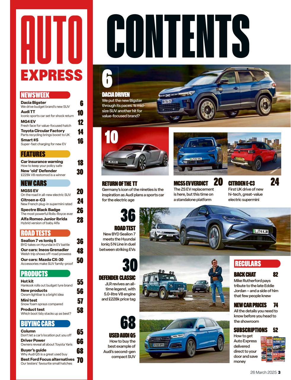 Auto Express Preview Pages