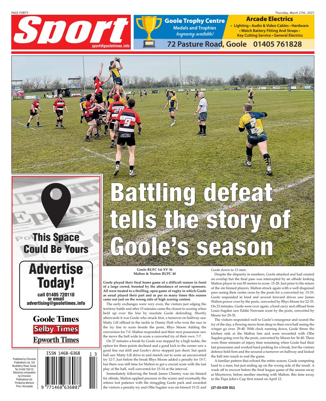 Goole Times Preview Pages