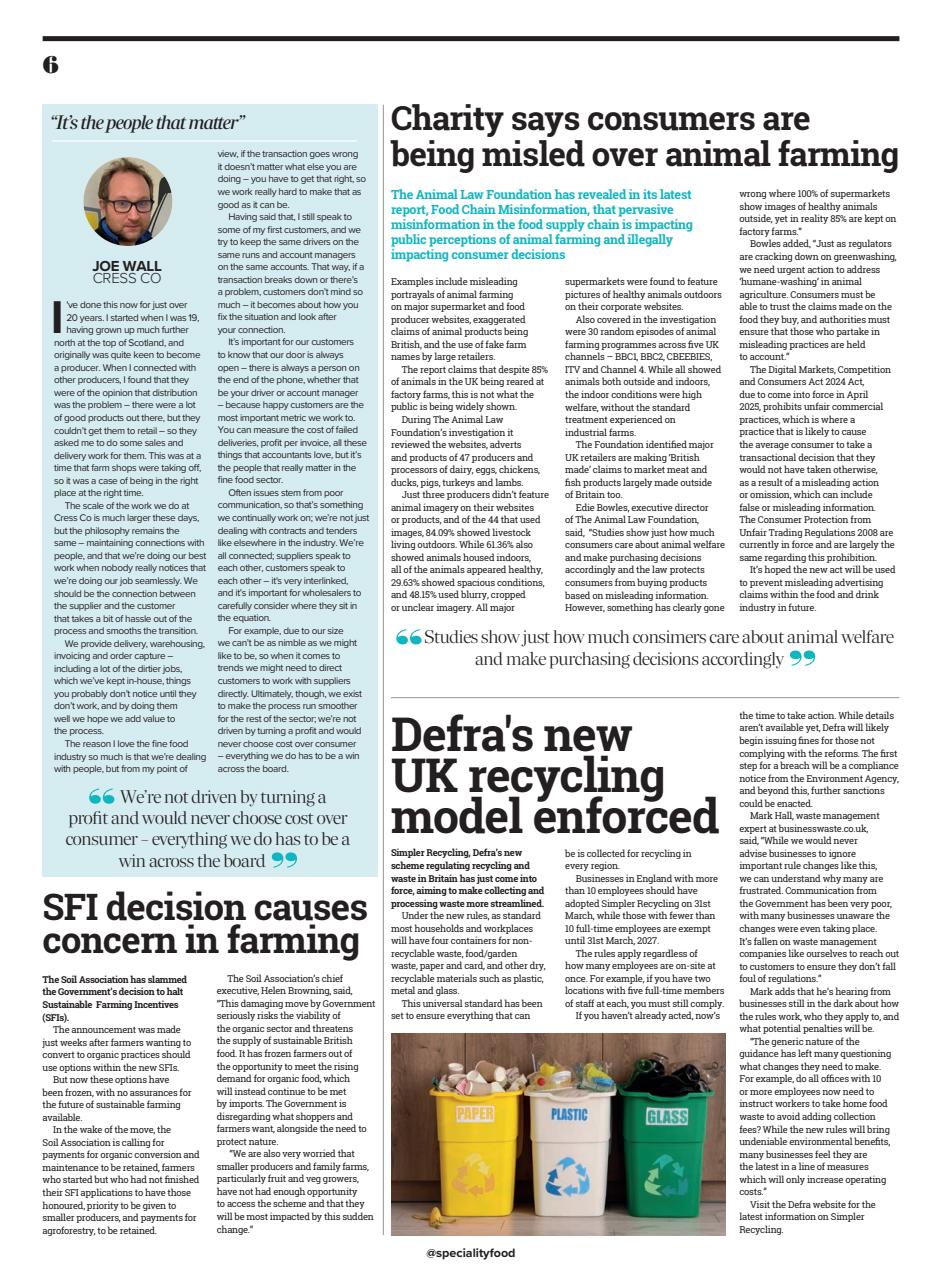 Speciality Food Preview Pages