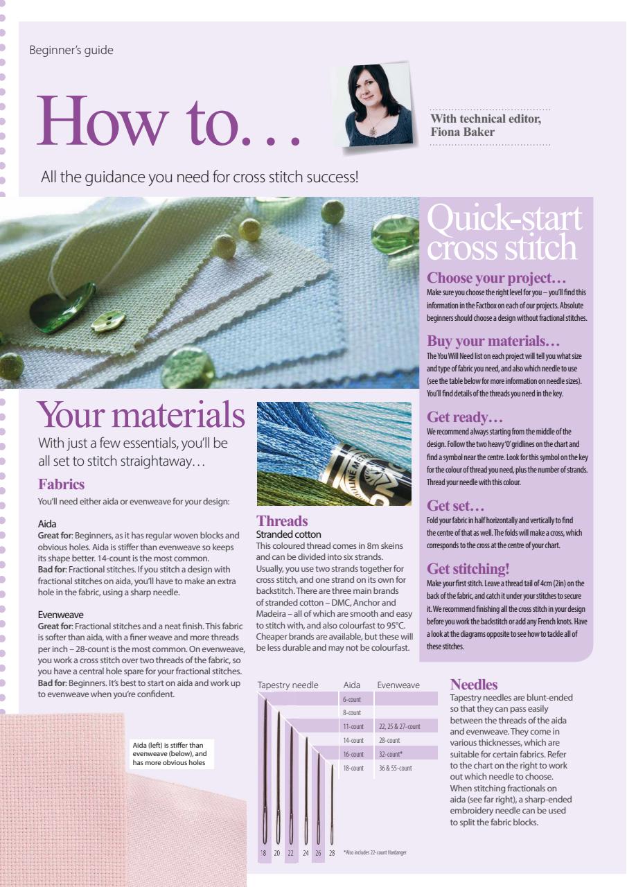 The World of Cross Stitching Preview Pages