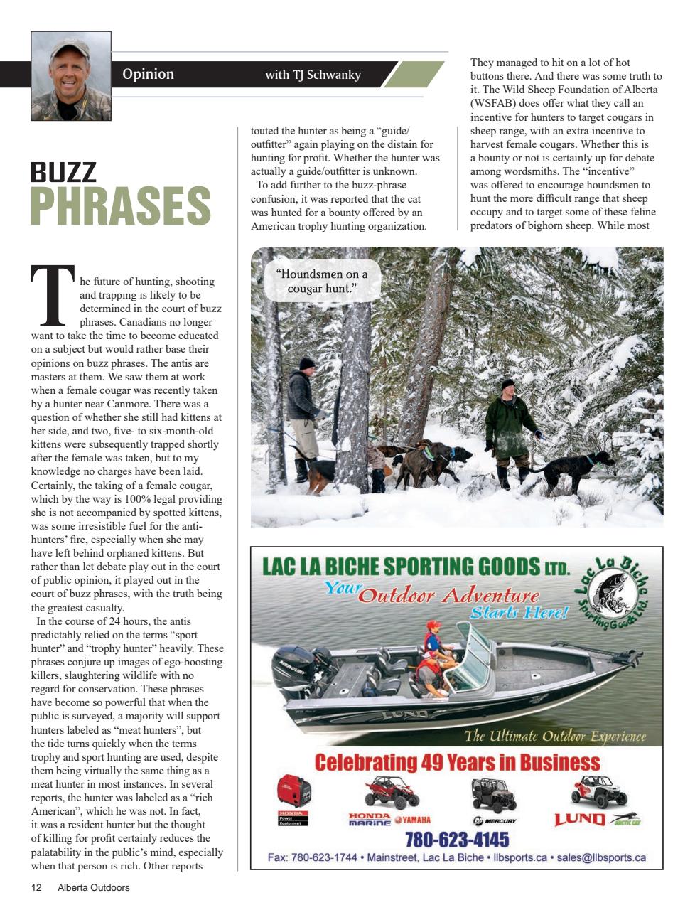 Alberta Outdoors Preview Pages