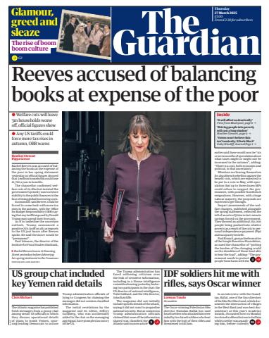 The Guardian Newspaper issue Thursday, 27 March 2025