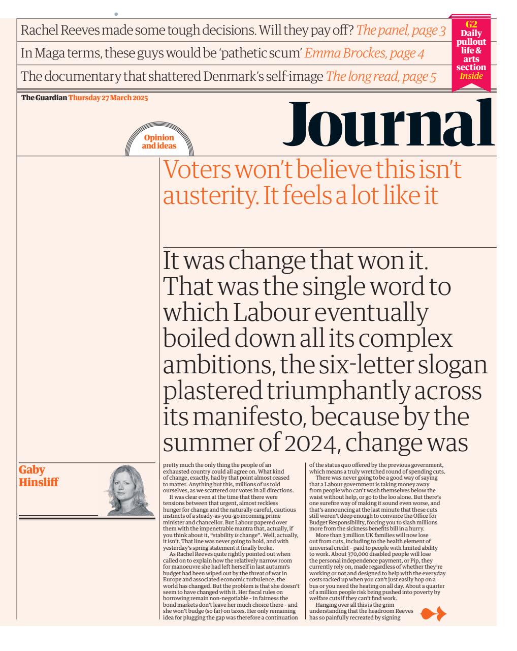 The Guardian Newspaper Preview Pages