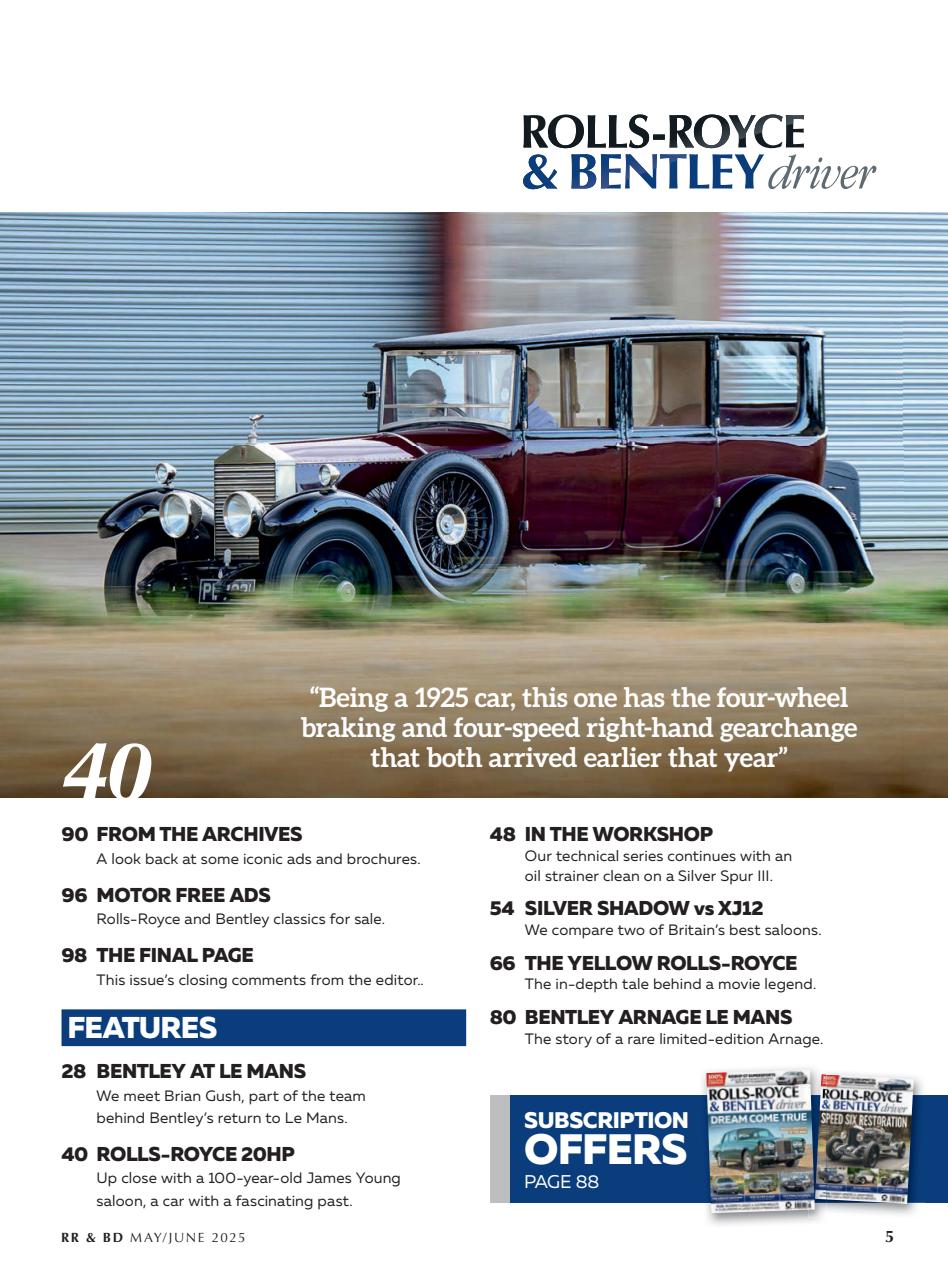 Rolls-Royce & Bentley Driver Preview Pages