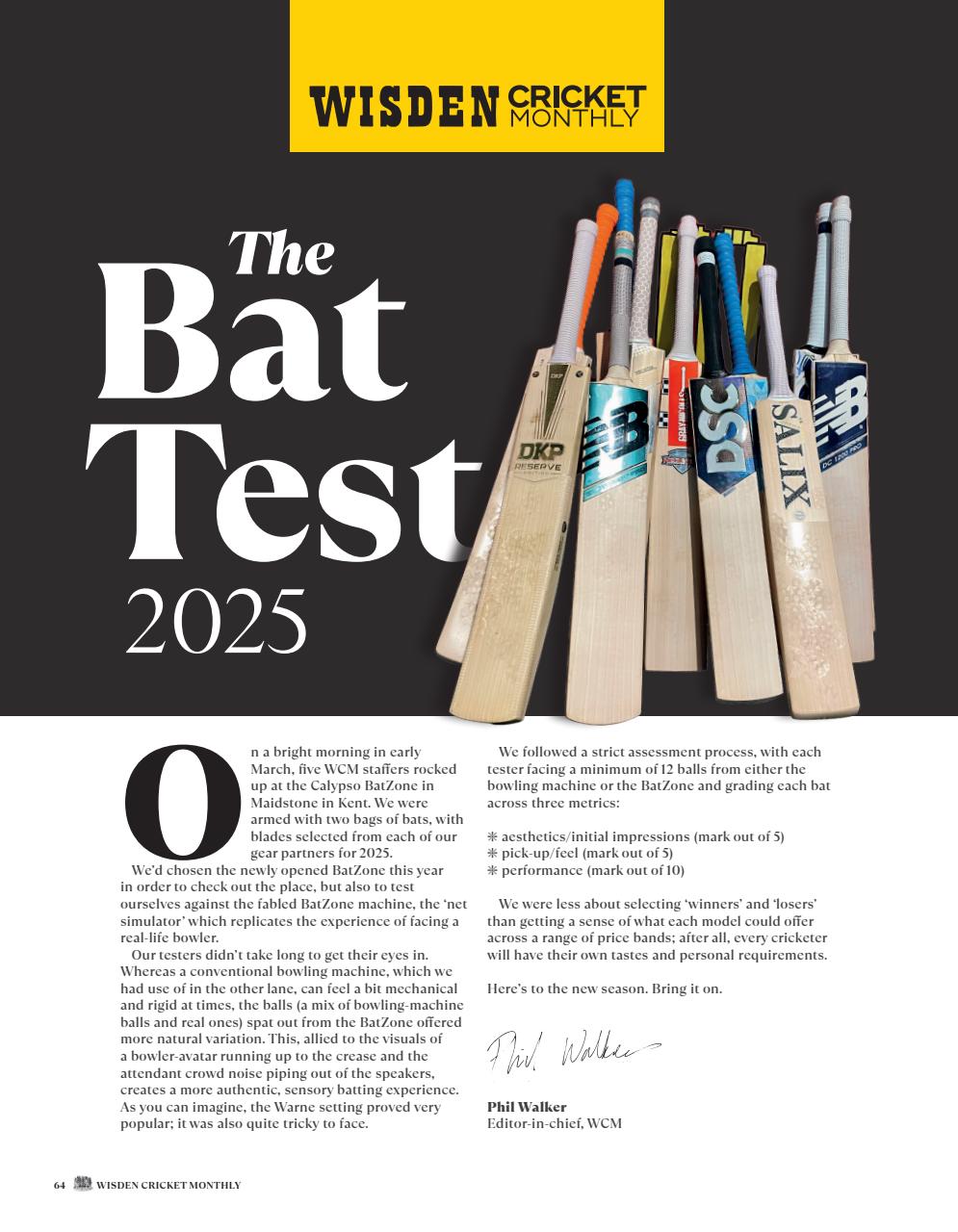 Wisden Cricket Monthly Preview Pages