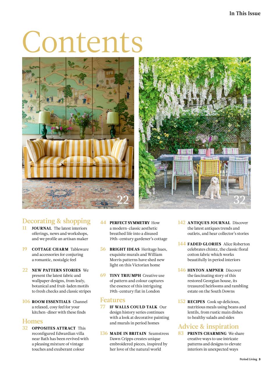 Period Living Magazine Preview Pages