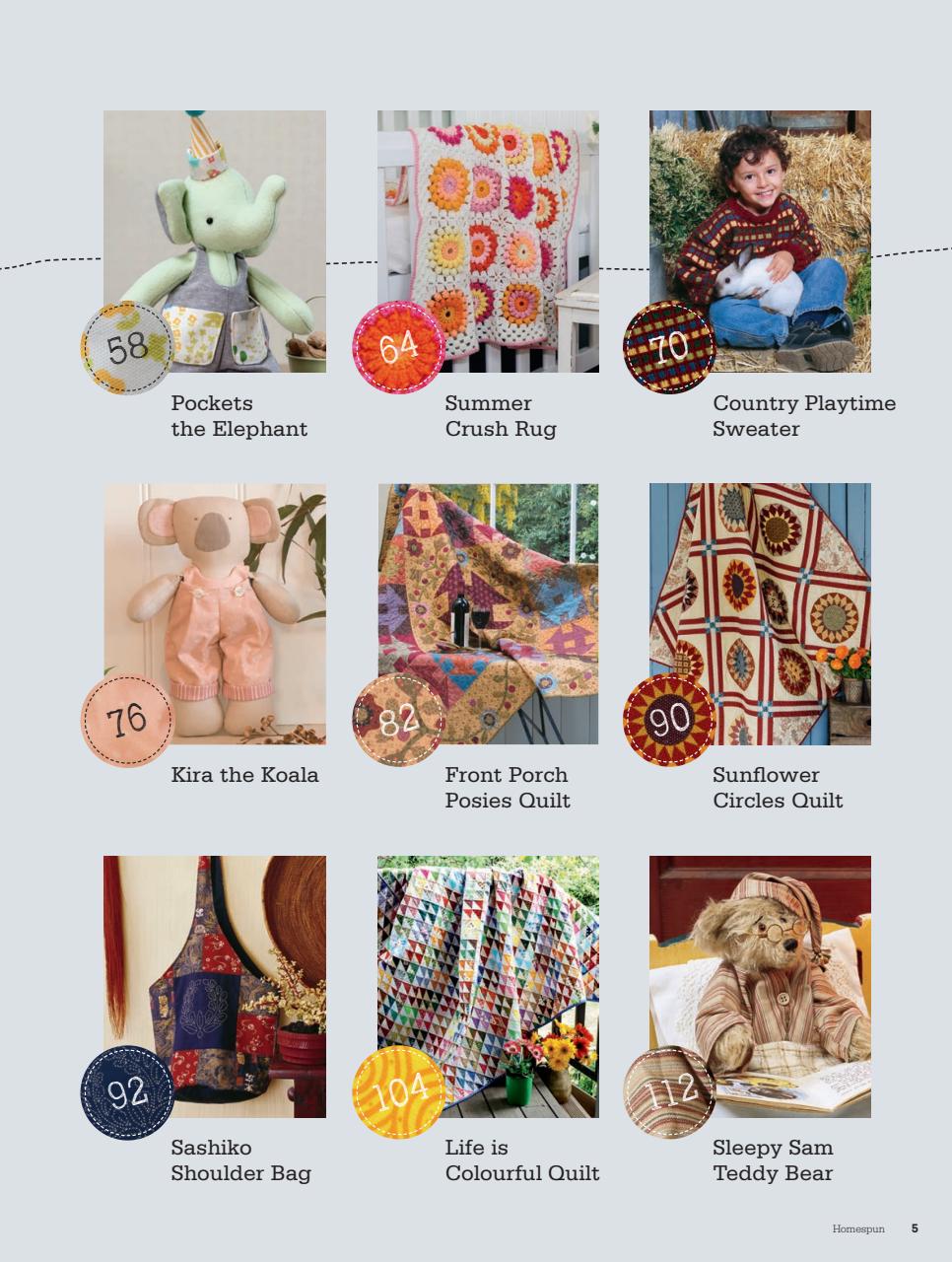 Homespun Preview Pages