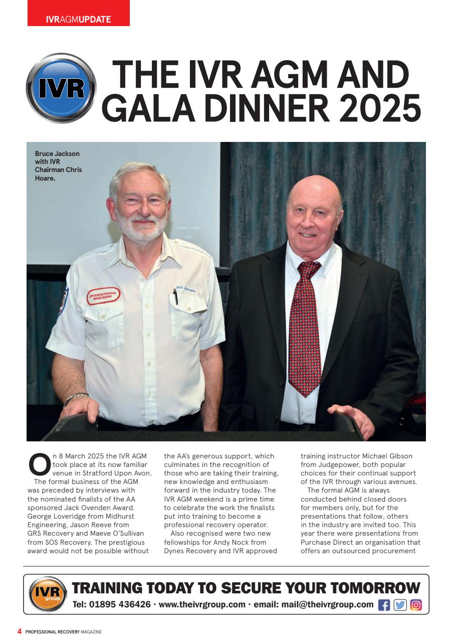 Professional Recovery Magazine Preview Pages