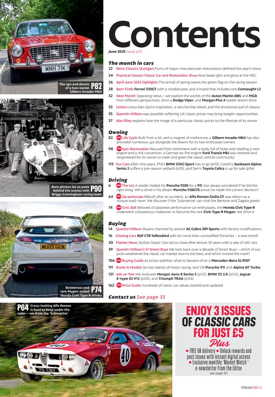 Classic Cars Preview Pages